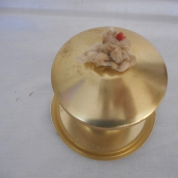 Vintage Tiki Table Lamp Torch Outdoor Light Aluminum Brass Gold - Picture 2 of 5